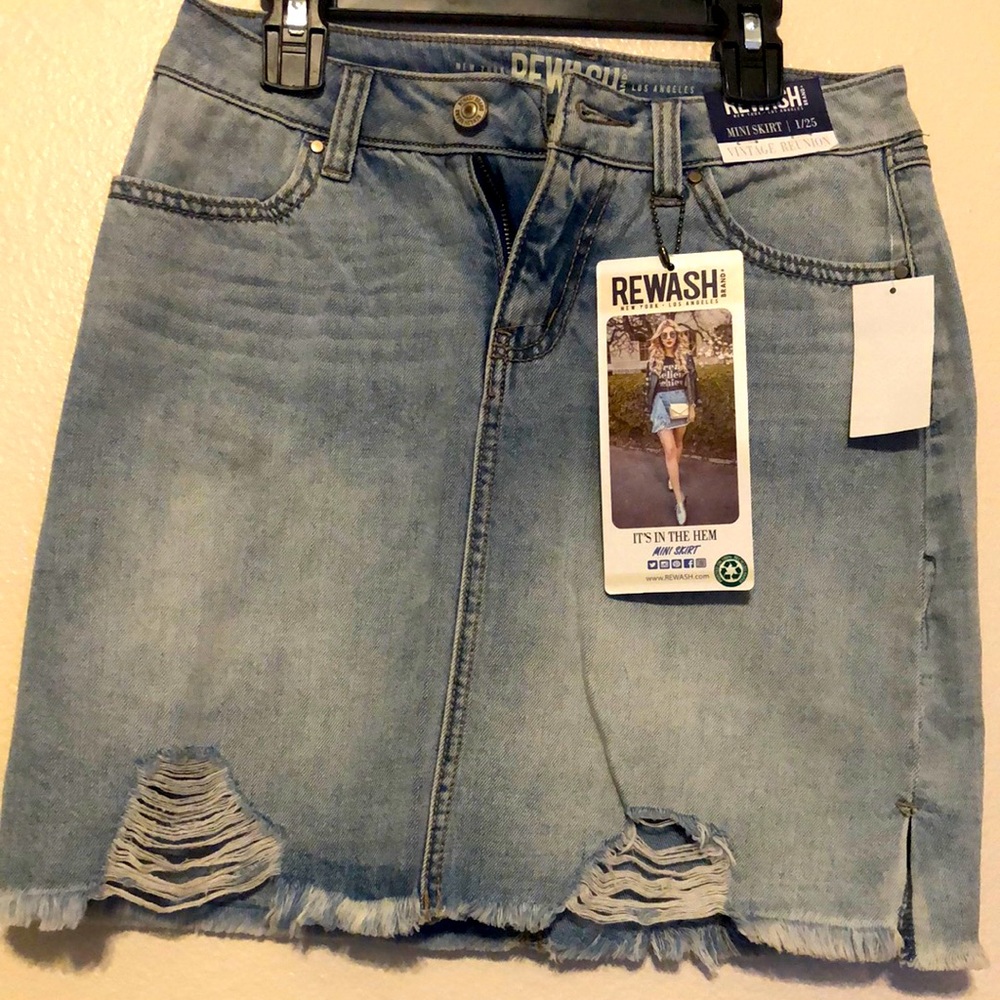 REWASH Juniors Mini Skirt
